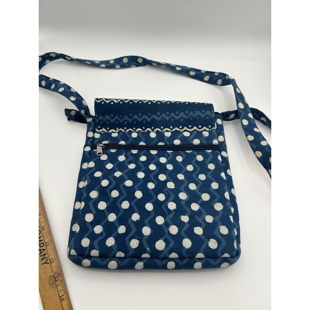 Crossbody Bag 100% Organic Cotton Handmade Hand Block Ink Bohemian Made In India